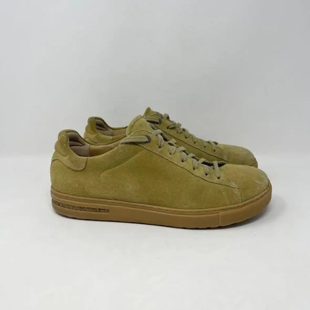 Birkenstock Bend Low Casual‎ Sneakers Mens 43L 10.5 Faded Khaki Suede Footbed